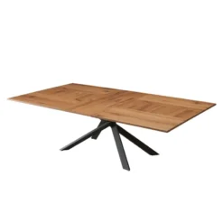 Ozzio 4x4 Table design extensible rectangulaire en bois et métal> Table De Salle à Manger