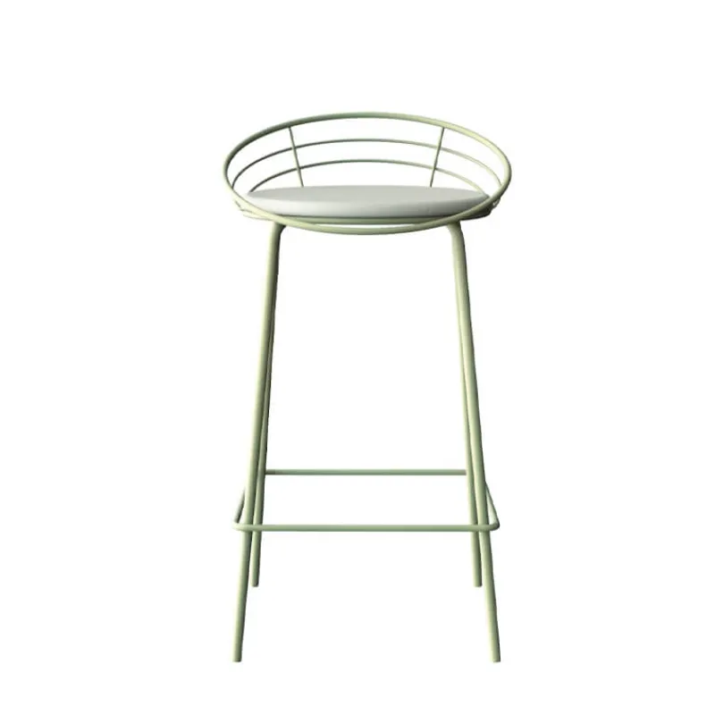 Carrier Yaël ® Tabouret haut français rembourré en métal et simili> Tabouret Hauteur Sur-mesure|Tabouret Snack (assise +/- 65 Cm)