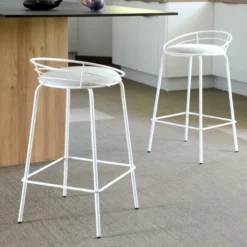 Carrier Yaël ® Tabouret haut français rembourré en métal et tissu> Tabouret Snack (assise +/- 65 Cm)|Tabouret De Bar (assise +/- 80 Cm)