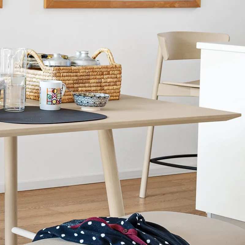 Yo Connubia® Table rectangulaire scandinave en bois massif> Table De Salle à Manger