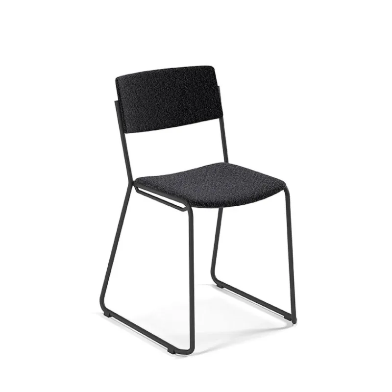 Perfecta Zoom Chaise de salle à manger épurée en tissu pieds en traîneau> Chaise De Salle à Manger