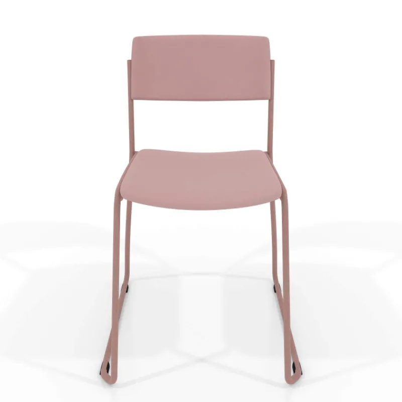 Perfecta Zoom Chaise moderne en simili avec pieds traîneau> Chaise De Cuisine|Chaise De Salle à Manger
