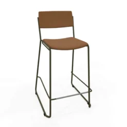 Perfecta Zoom Tabouret snack moderne en simili avec pieds en traîneau> Tabouret Snack (assise +/- 65 Cm)