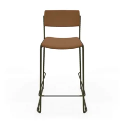 Perfecta Zoom Tabouret snack moderne en simili avec pieds en traîneau><noscript><img width=