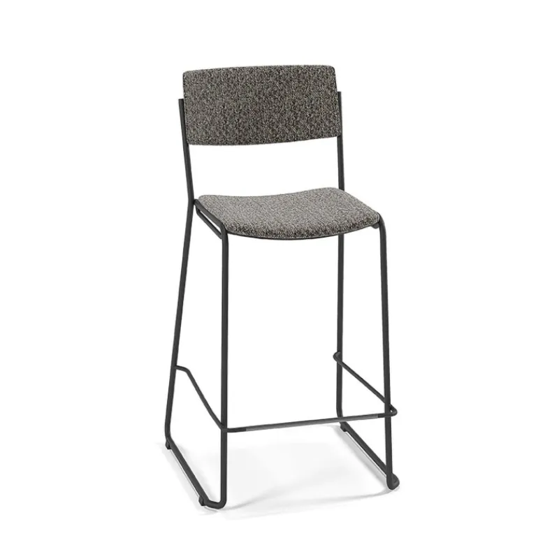 Perfecta Zoom Tabouret snack moderne en tissu pieds traîneau> Tabouret Snack (assise +/- 65 Cm)|Tabouret De Bar (assise +/- 80 Cm)